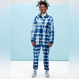 Carmen Boilersuit in Midnight Blue Tie-Dye Size M